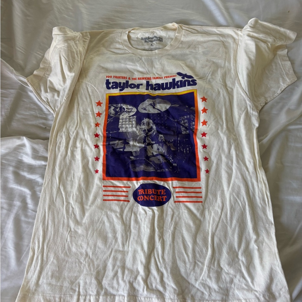 Taylor Hawkins Tribute Concert Kids Graphic Tee in White